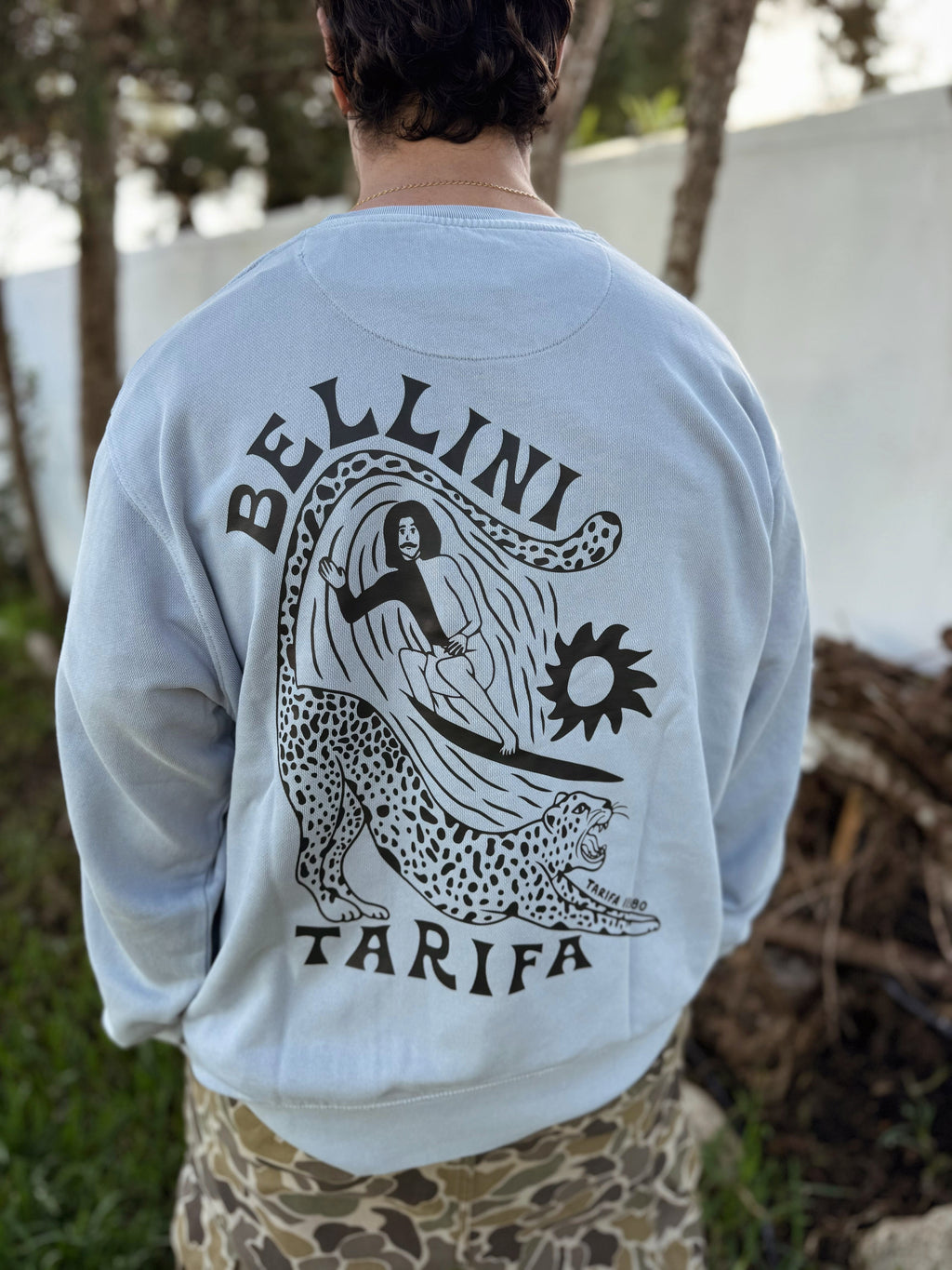 Sudadera Tigre Celeste